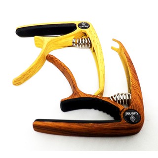 Capo kẹp đàn vân gỗ sáng