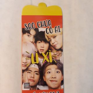 BAO LÌ XÌ BTS (6 bao/ xấp) 13 MẪU