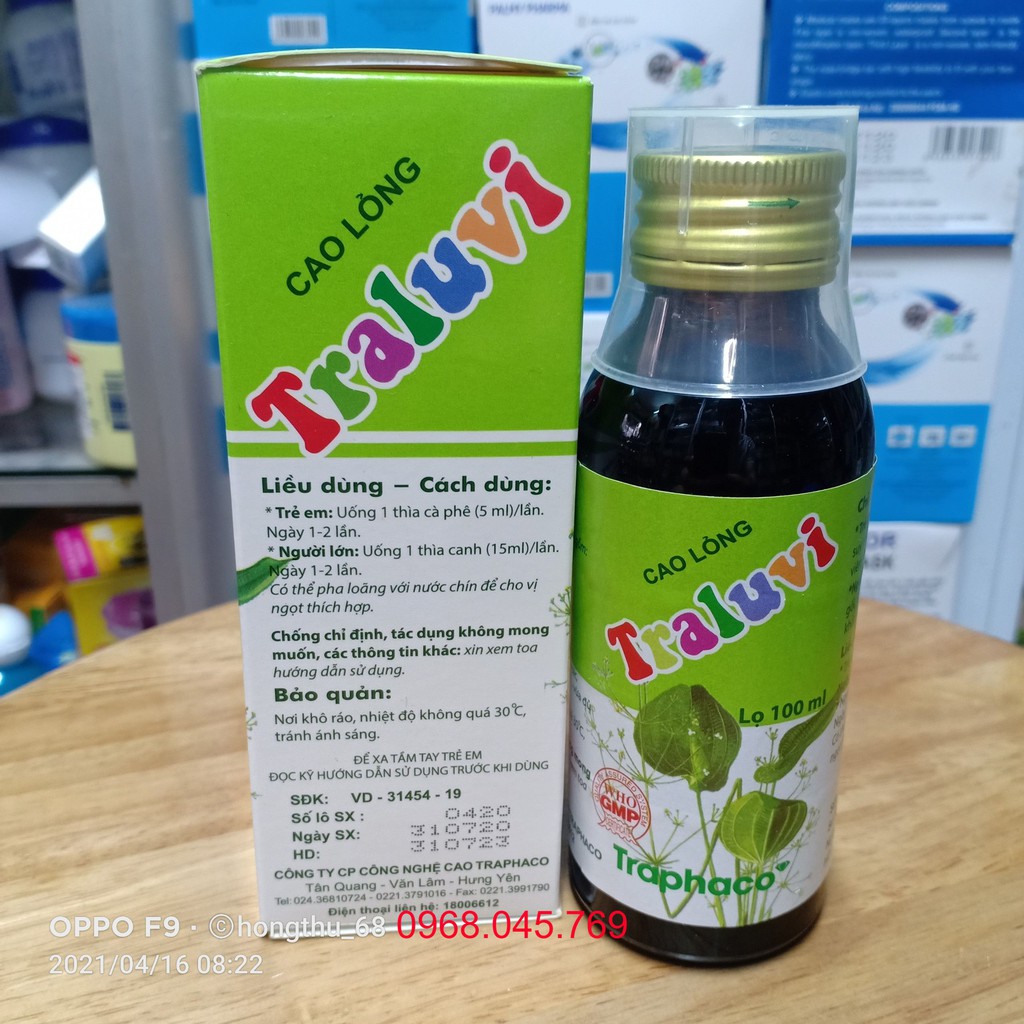 TRALUVI chai 100ml