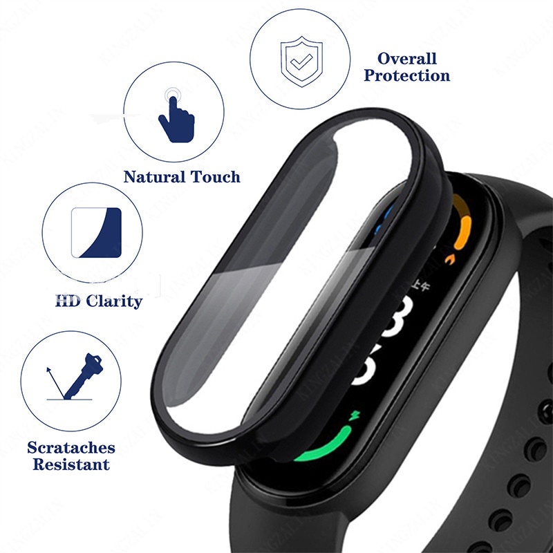 Ốp Lưng KíNh CườNg LựC BảO Vệ MàN HìNh Cho Mi band 8 7 6 5 4 Miband 6 5 band 8 7 4 NFC