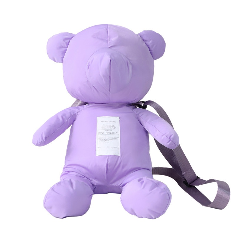 Ba Lô Đeo Vai Đính Gấu Bông Kiểu retro Dễ Thương Cho Nữ