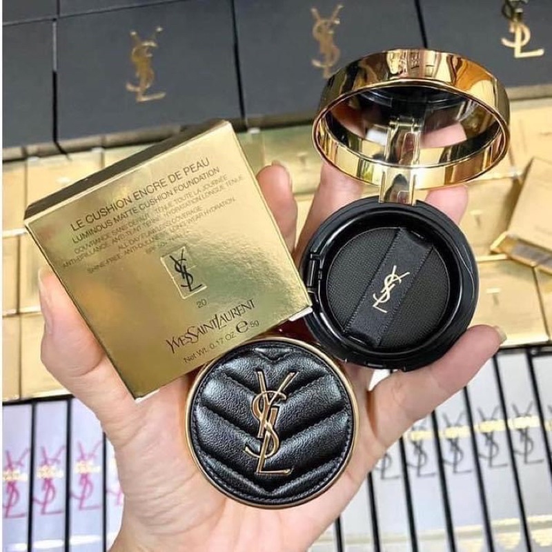 Phấn nước YSL LUMINOUS MATTE CUSHION FOUNDATION vỏ da LIMITED mini 5g