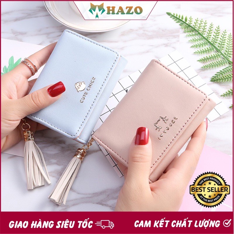 [Mã WBMAX20  giảm Giảm 20% tối đa 20K đơn Bất kỳ] VÍ NỮ CẦM TAY FROM KOREA SIÊU CẤP CUTE CHICK & LOVE CAT 252 CỰC ĐẸP