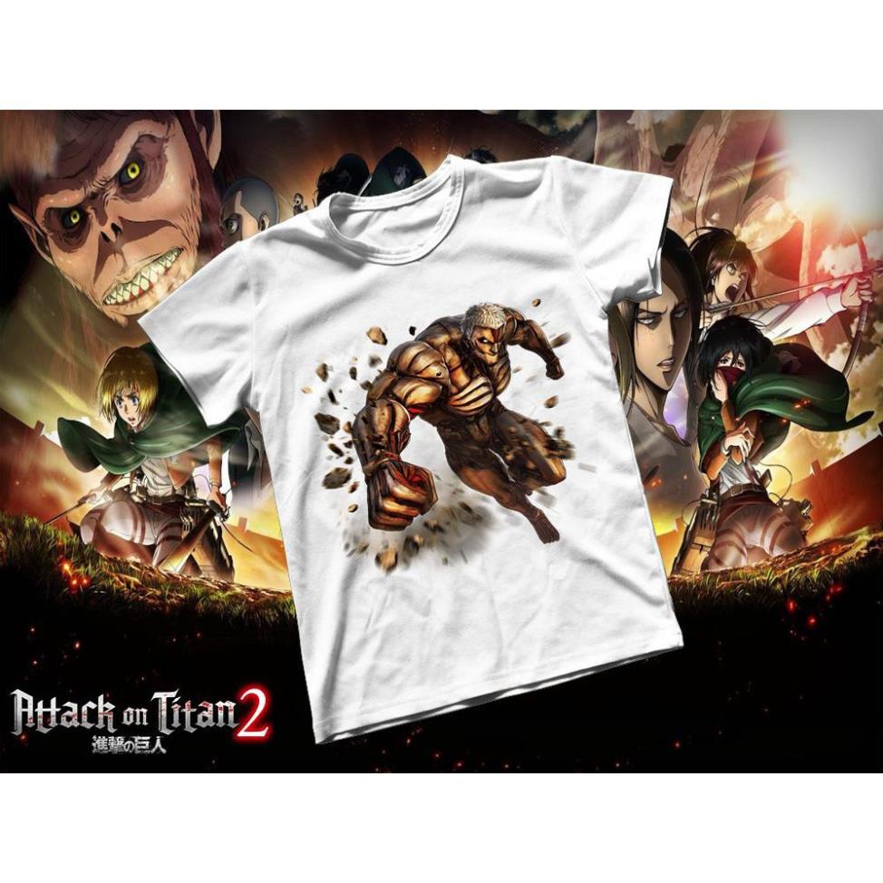 Áo thun Cotton Unisex - Anime - Attack on Titan - Titan Thiết giáp sp bán chạy