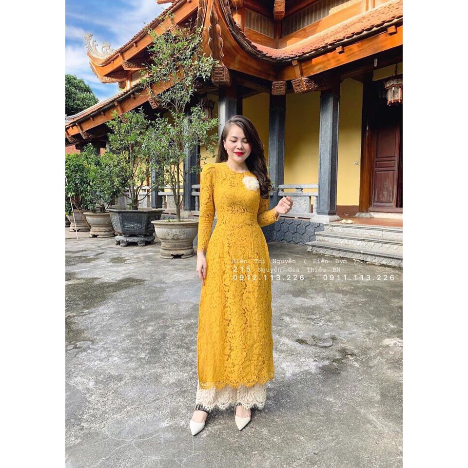Áo dài Cách Tân Ren Dài tay