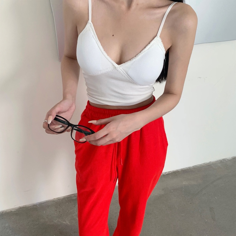 Áo Croptop Hai Dây Cổ Chữ V Hở Lưng Quyến Rũ Thời Trang Dành Cho Nữ