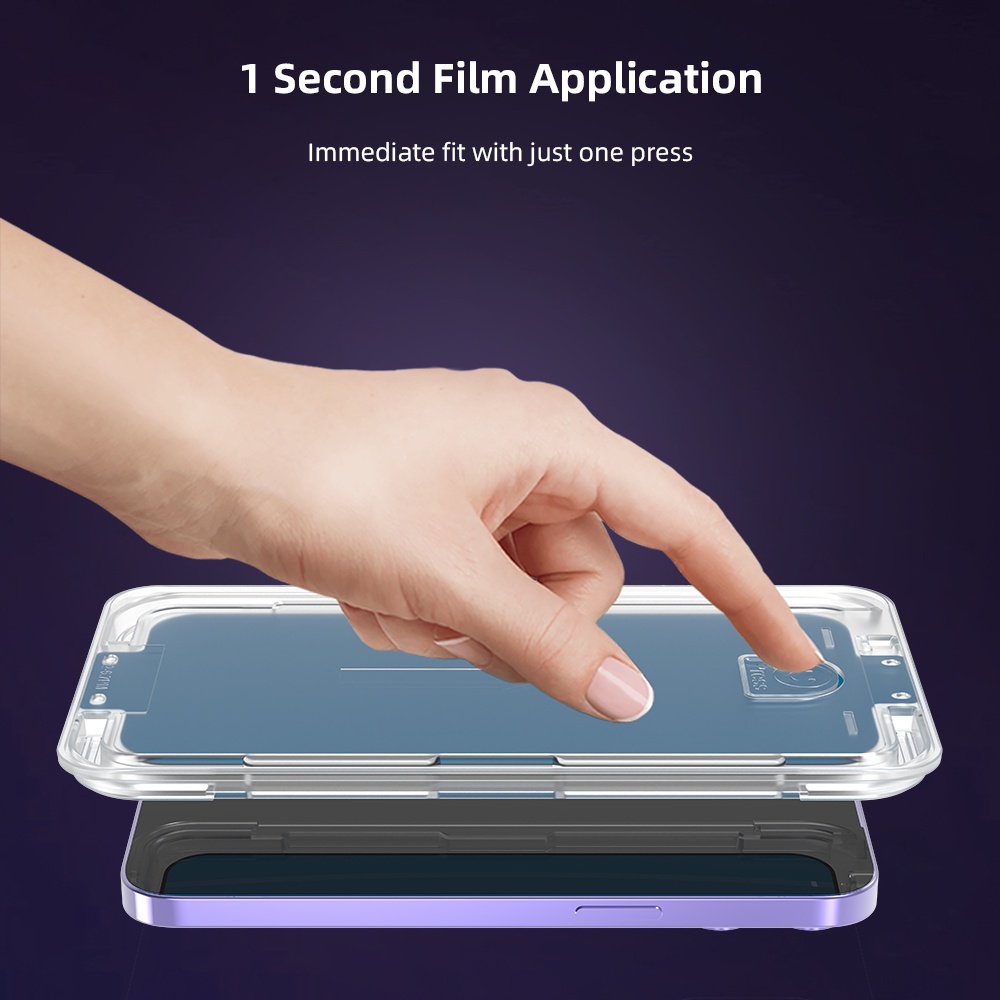 Ốp điện thoại TPU và kính cường lực toàn màn hình chống nhìn trộm 3 trong 1 thích hợp cho iPhone 13 14 ProMax