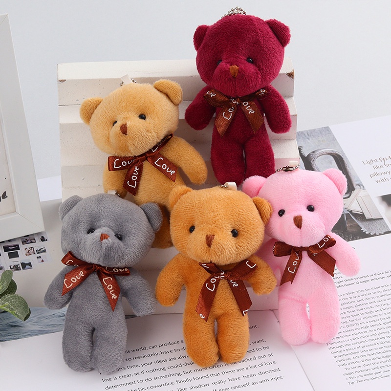 Gấu Teddy Nhồi Bông Mini Dễ Thương Dùng Bó Hoa