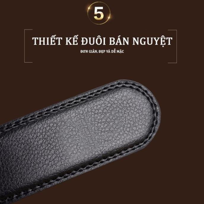 Thắt Lưng Da Nam Khóa Tự Động Dây Nịt Nam Da Cao Cấp Nam Tính Thời Thượng Dành Cho Doanh Nhân