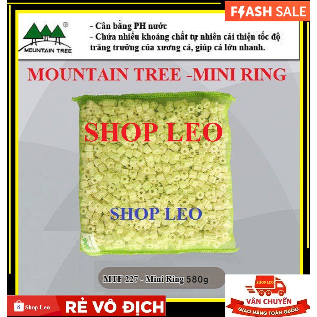 100ml SỨ MOUNTAIN TREE MINI RING - VẬT LIỆU LỌC CAO CẤP CÂN BẰNG PH