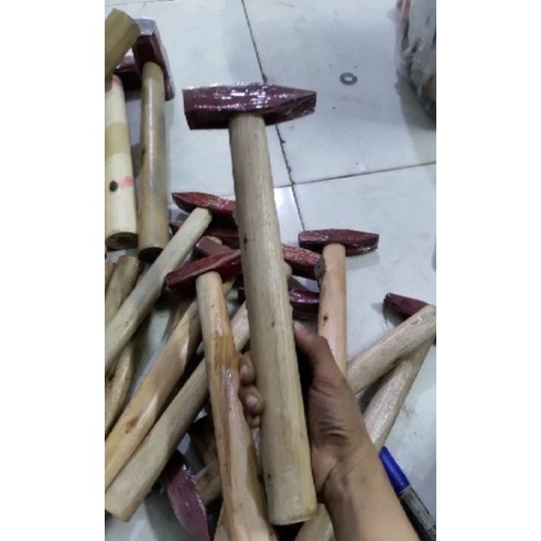 Búa cán gỗ đầu vát 500gr,búa đóng đinh