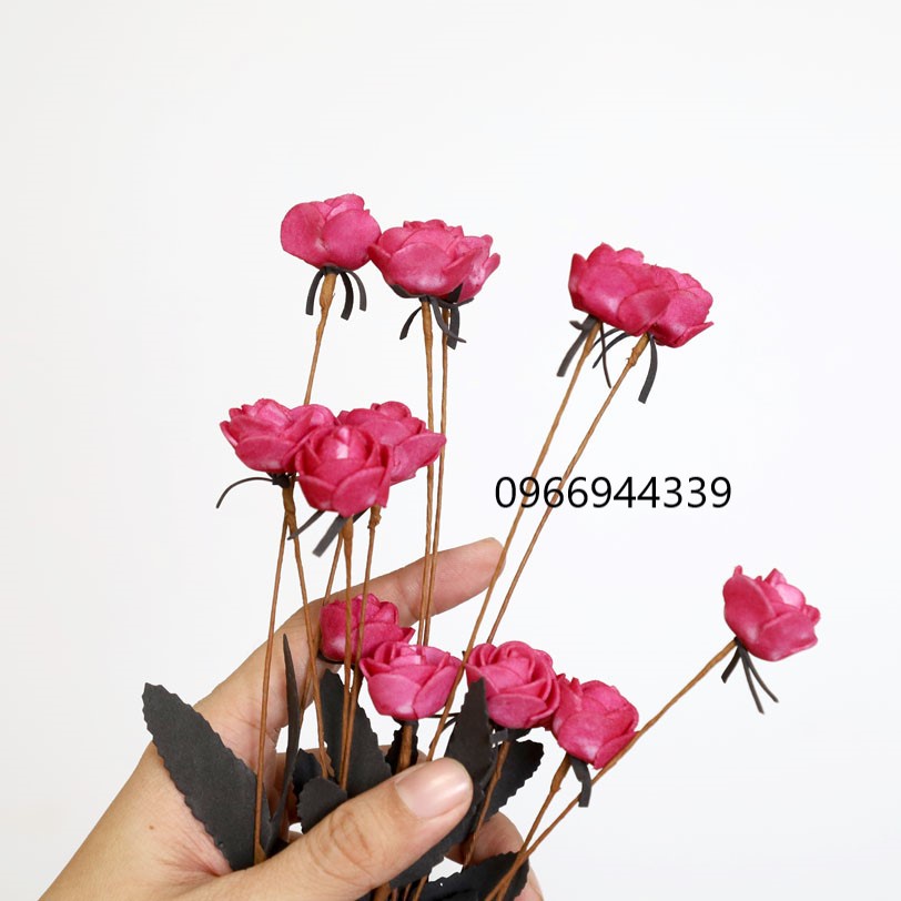 HOA HỒNG TỈ MUỘI MINI hoa giả trang trí Tết SInh Nhật Quà tặng Decor