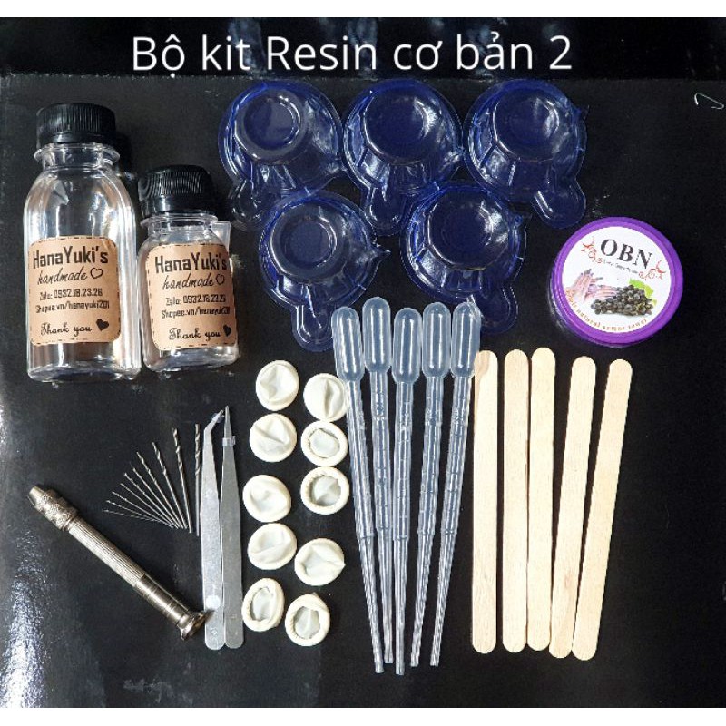 Bộ kít Dụng Cụ làm Resin Handmade, DIY