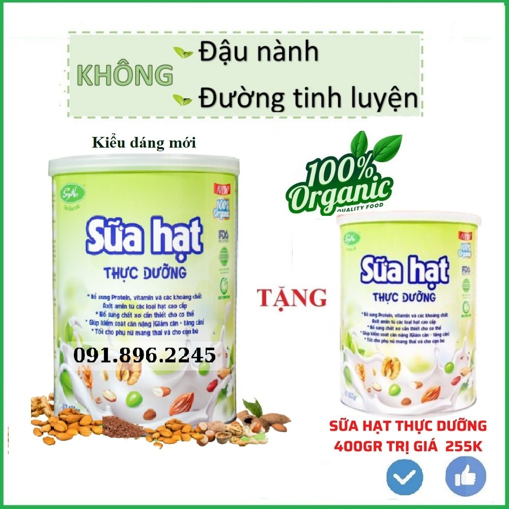 [Mã GROSALE2 giảm 8% đơn 150K] Sữa Hạt Thực Dưỡng SoyNa 800g