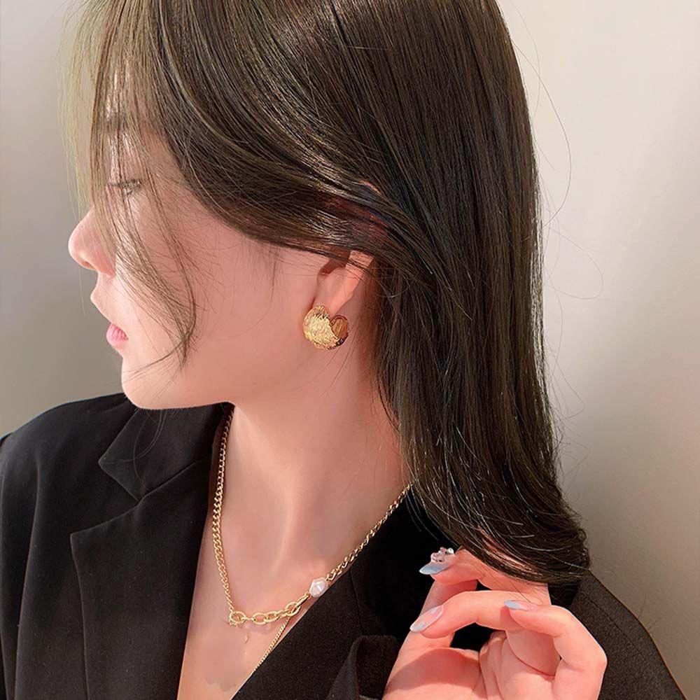 Khuyên Tai Dạng Vòng Phối Bóng Tròn Đơn Giản Thời Trang Cho Nữ|Bông Tai Hình Học Đính Đá Nhiều Màu Sắc Phong Cách Hàn Quốc