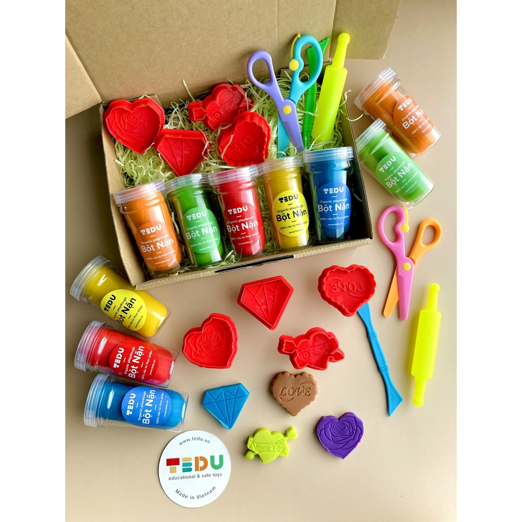 Combo bột nặn đất nặn 199-05 quà tặng TEDU