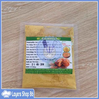 Bột tạo màu tự nhiên 50g, Bột bí đỏ tạo màu vàng Chợ Quê 50g