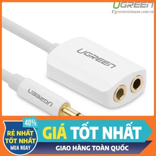Cáp chia audio 1 ra 2 đầu 3,5mm chính hãng ugreen 10738