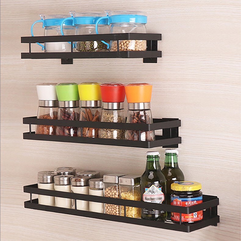 Kệ đựng gia vị dán tường không khoan đục, Kệ gia vị nhà bếp