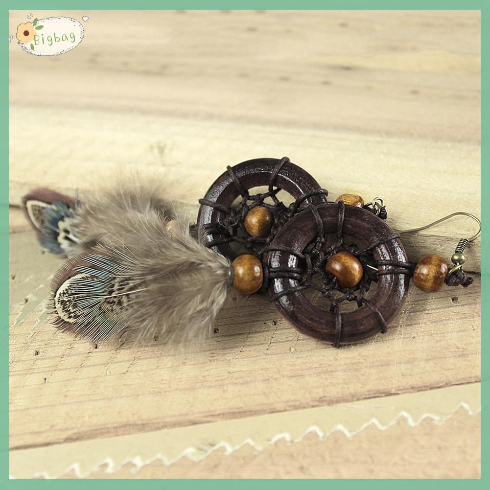 Hoa Tai Dáng Dài Mặt Hình Dreamcatcher