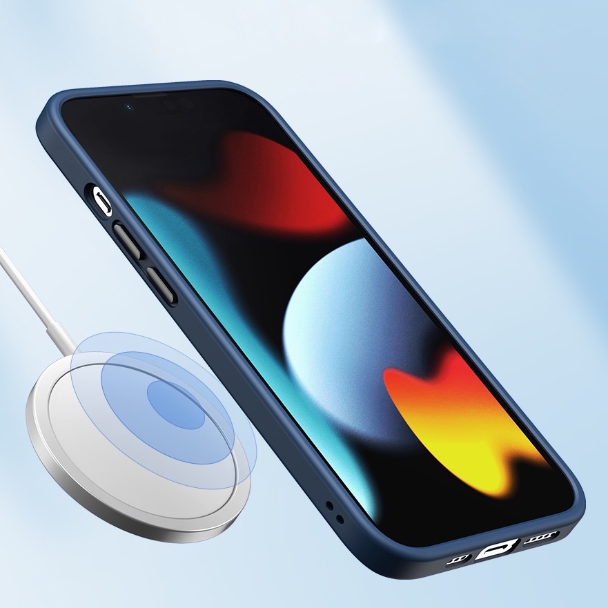 IPhone 13/ 13 Pro/ 13 Pro Max/ 12/ 12 Pro/ 12 Pro Max lưng trong viền màu hiệu Rock