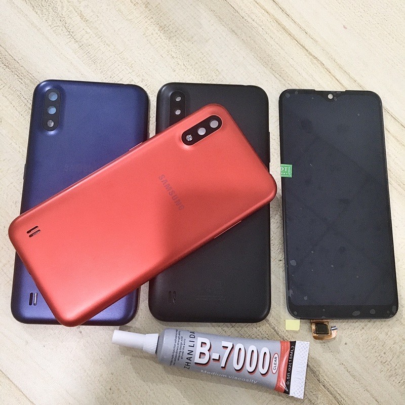 Combo Bộ Vỏ + Màn Hình Samsung A01 Q-led Công nghệ Cao Hàng Cao Cấp Tặng Tuýp Keo.
