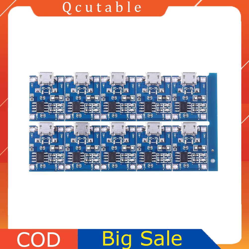 Bộ 10 mạch sạc pin 5V Mini USB 1A TP4056