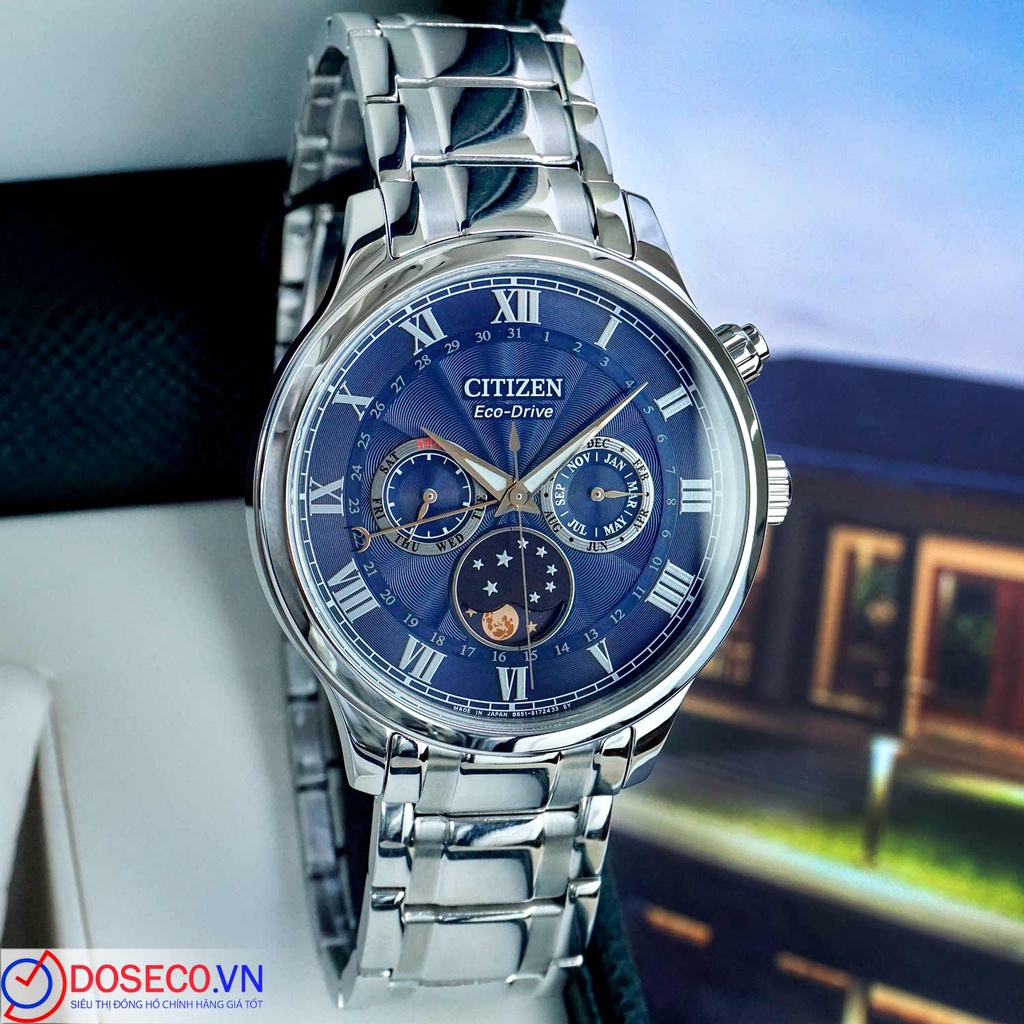 Đồng hồ nam CITIZEN ECO-DRIVE MOONPHASE AP1050-81L