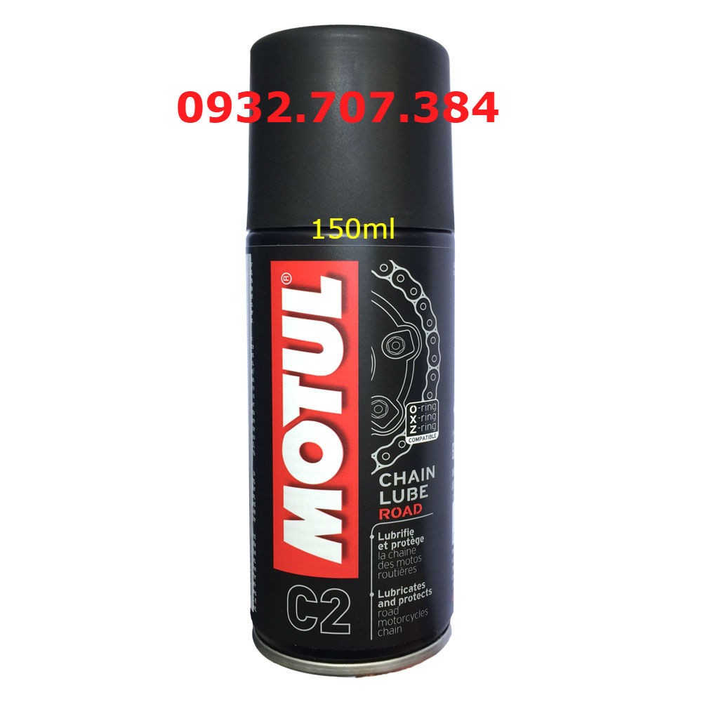 Chai xịt sên cao cấp Motul Chain Lube Road C2 150ml