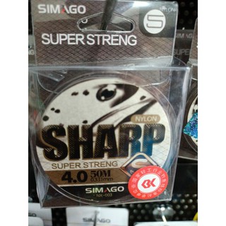 Cước trục Simago Sharp 50m siêu khỏe mềm mịn.