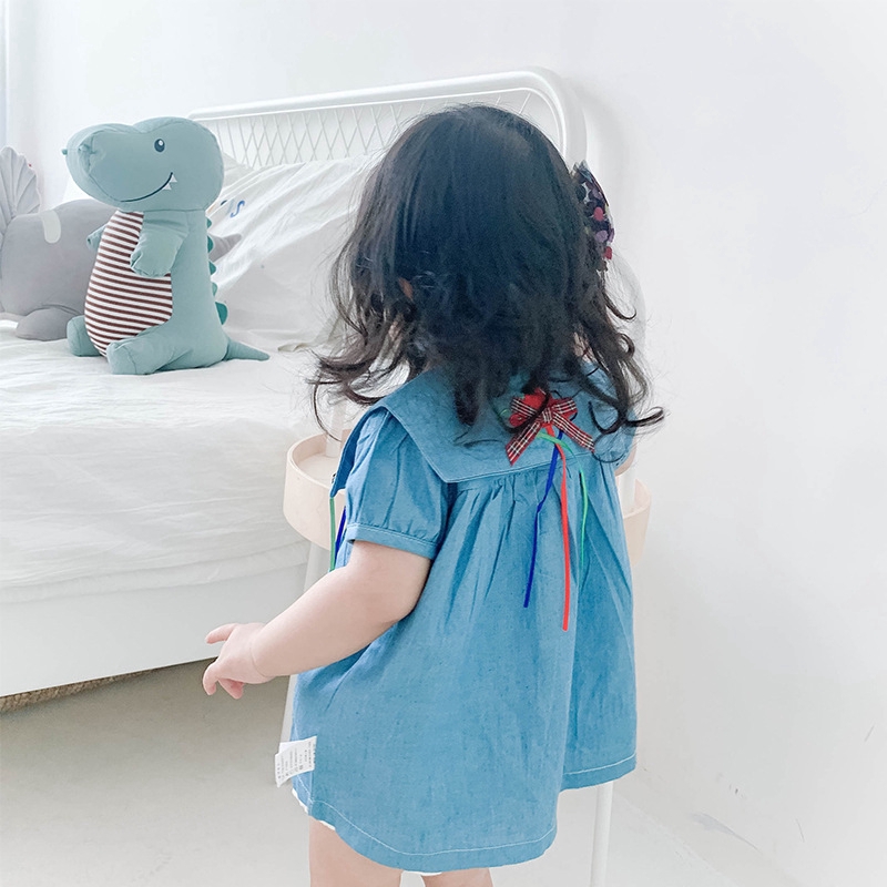 Fashion Baby Girls Denim Shirt