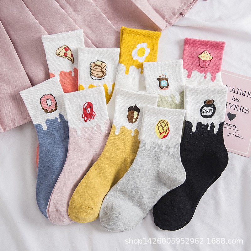 Tất vớ nam nữ hoạ tiết đồ an Unisex phong cách trẻ trung
