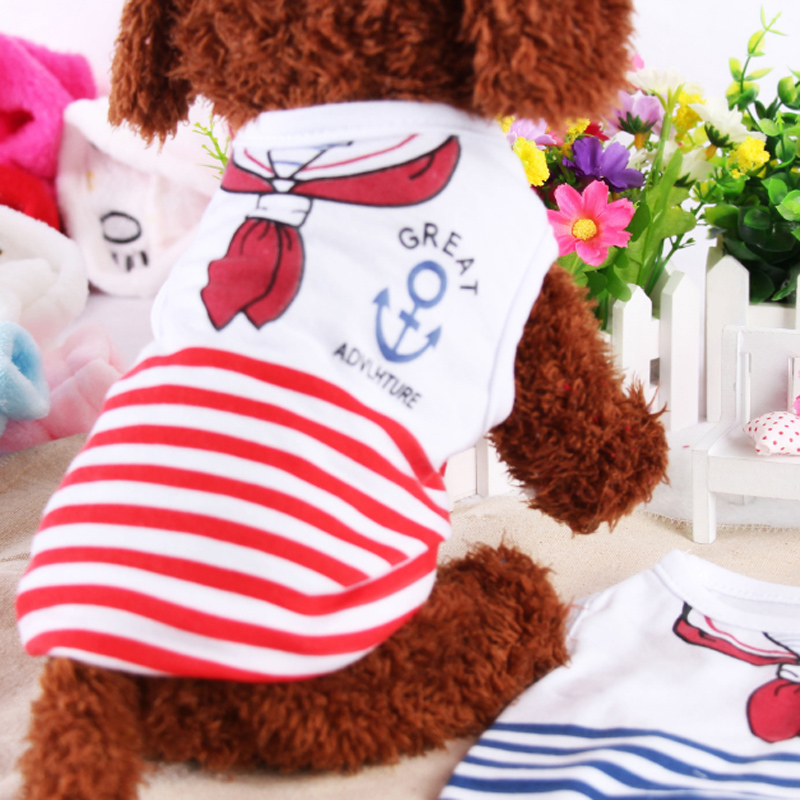 Áo Phong Cách Thủy Thủ Kẻ Sọc Cho Thú Cưng
