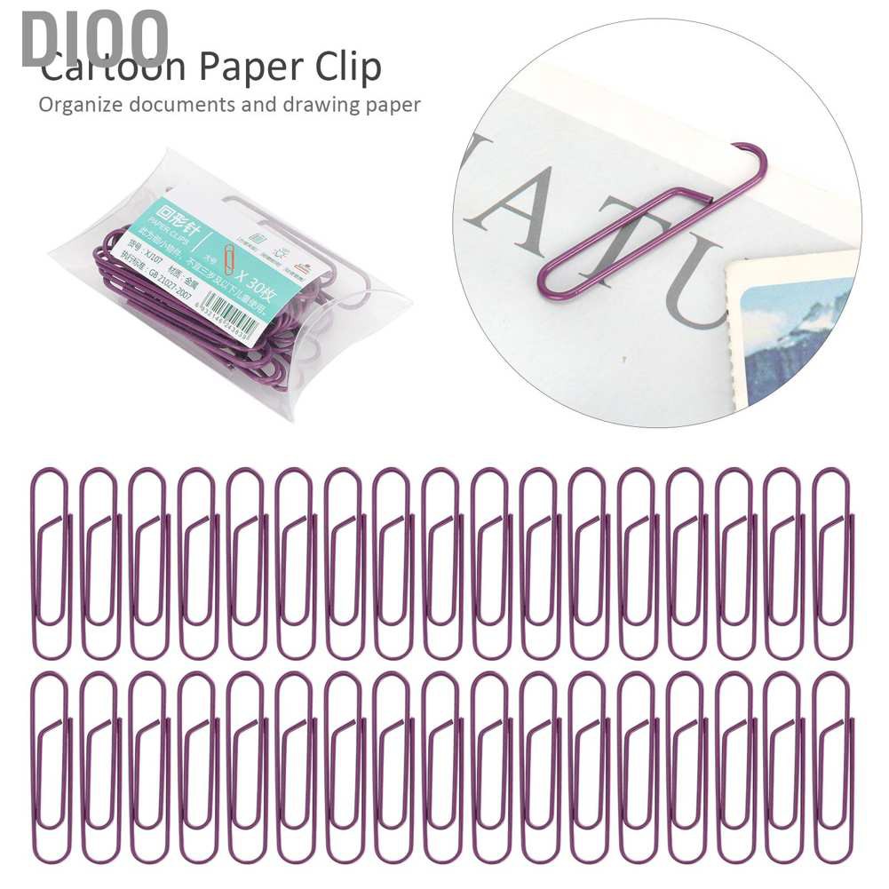 Set 3 Kẹp Giấy Màu Tím Tạo Hình Sáng Tạo