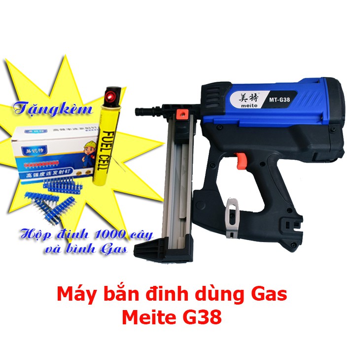 Máy Bắn Đinh bê tông ( súng bắn đinh ) Dùng Gas MEITE G38**Liên hệ để được giá tốt**