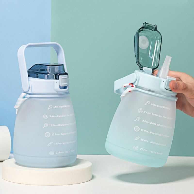 Bình Nước 1400ml Có Vạch Báo Giờ Uống Nước