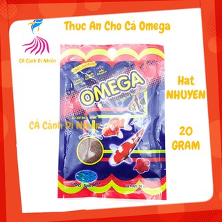 Thức ăn cho cá cảnh OMEGA hạt NHUYỄN giúp cá lên màu 20g - Cám cá cảnh