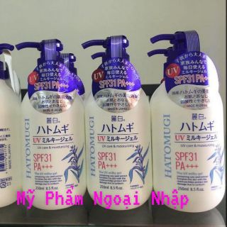 Sữa Dưỡng Thể Chống Nắng Hatomugi SPF31 PA+++  250ml Của Nhật Bản