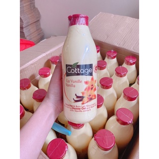 Sữa tắm cotage pháp hương vanille chai 750ml