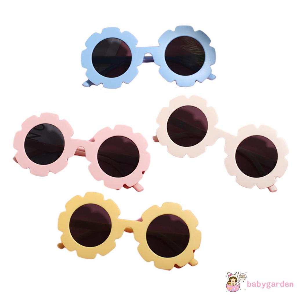 BABYGARDEN-Kids Sunglasses Children Fashion Sun Glasses Boys Girl Frosted Flower Shaped Frame Outdoors Travel