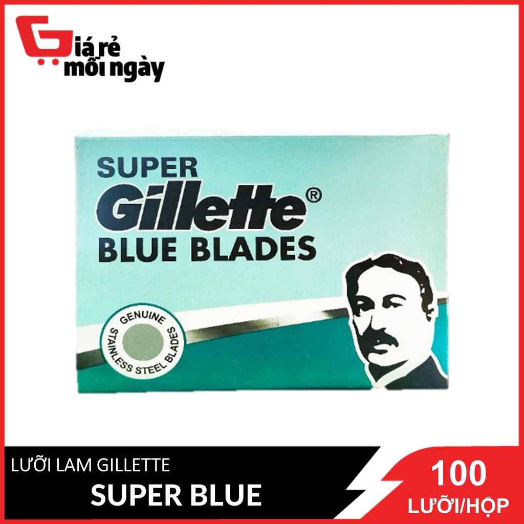 Lưỡi Dao Cạo Gillette Super Blue 100 Lưỡi / Hộp
