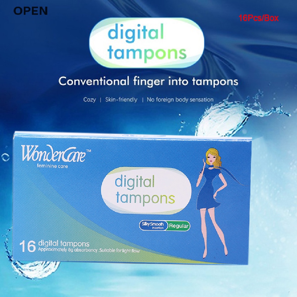 Op 16 Cái / Hộp Bông Tampons Siêu Thấm Hút Thường Xuyên Bảo Vệ Kinh Nguyệt Nữ my