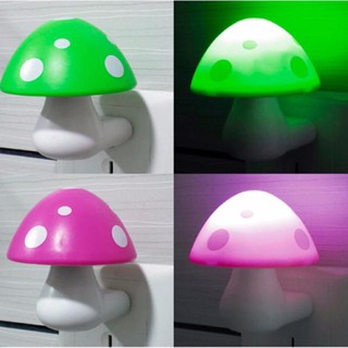 HÌNH CÂY NẤM. ĐÈN NGỦ BÓNG LED CÓ CẢM ỨNG KHI TĂT ĐÈN TỰ SANG. cb075