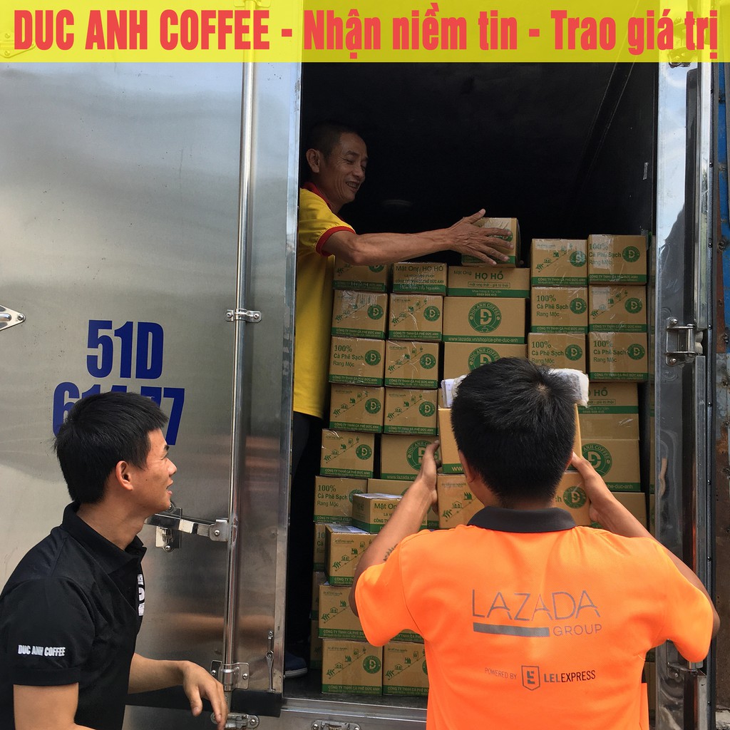 [giá sỉ cho quán] 5kg/10kg Cà Phê Robusta Rang Mộc Nguyên Chất Bột/ Hạt - đậm đắng, cafein cao hậu ngọt - cà phê Đức Anh