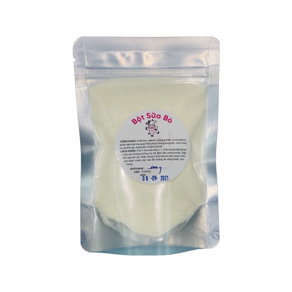 Bột Sữa Dê/Bò Đắp Mặt Siêu Trắng