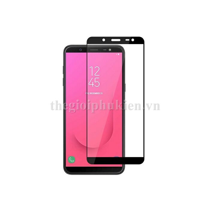 Dán kính cường lực SamSung Galaxy J8 2018 full 5D tràn màn hình phủ màu