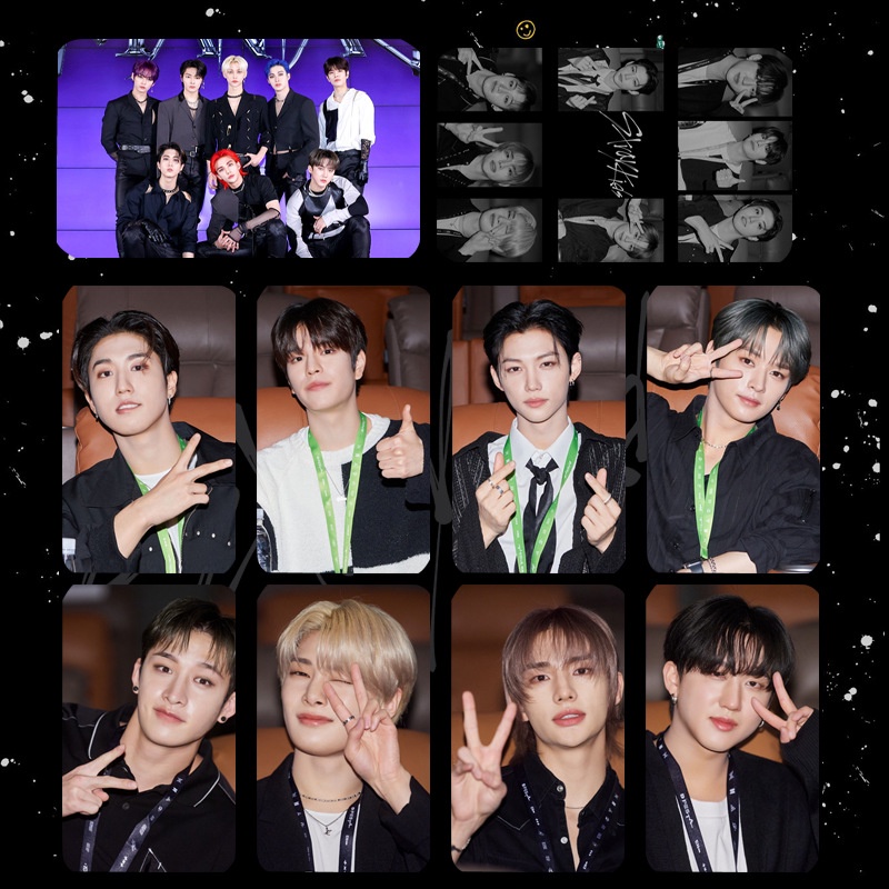 Bộ Thẻ Hình Nhóm Nhạc Kpop Stray Kids Độc Đáo