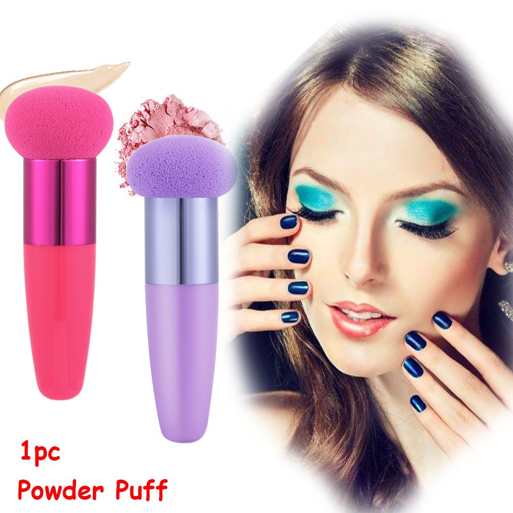 (Hàng Mới Về) Mút Trang Điểm Đầu Nấm Mềm Mịn Nhiều Màu Thời Trang Cho Nữ