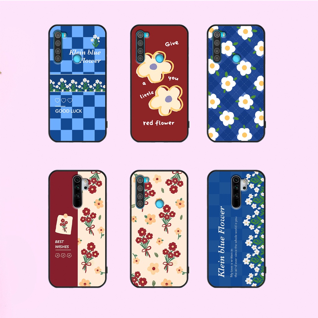 Ốp Xiaomi Redmi Note 8 / Note 8 Pro in hình hoa cỏ nhẹ nhàng,họa tiết caro xinh xắn.ốp lưng chống sốc