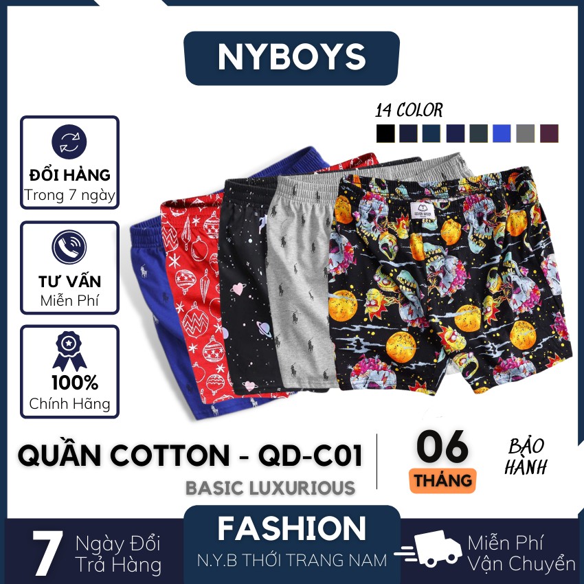 Quần đùi nam cotton cao cấp, quần đùi nam mặc ở nhà đẹp big size SIÊU NHẸ và tinh tế_QDNH